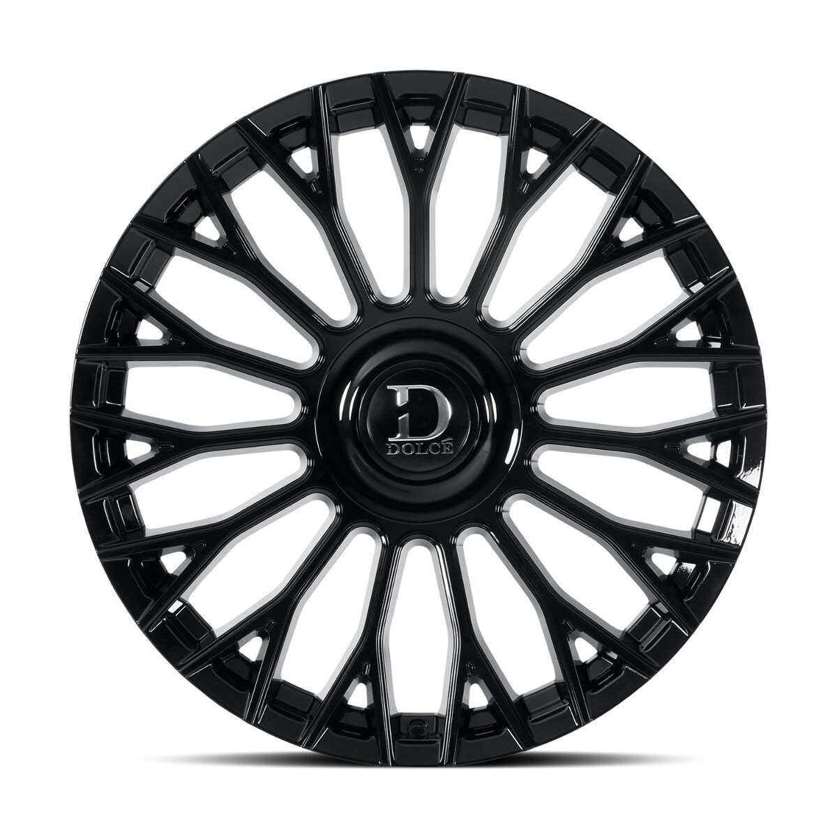 Set 4 24" Dolce Luxury Roma 24x9 5x112 5x4.5 35mm Black Sedan Coupe SUV Wheels