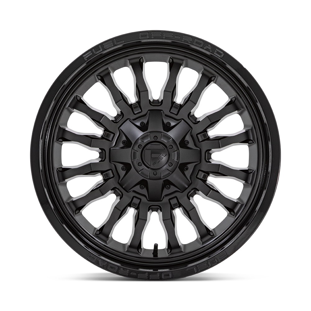 Set 4 20" Fuel D796 Arc 20x9 6x135 6x5.5 1mm Matte Black Gloss Black Lip Wheels