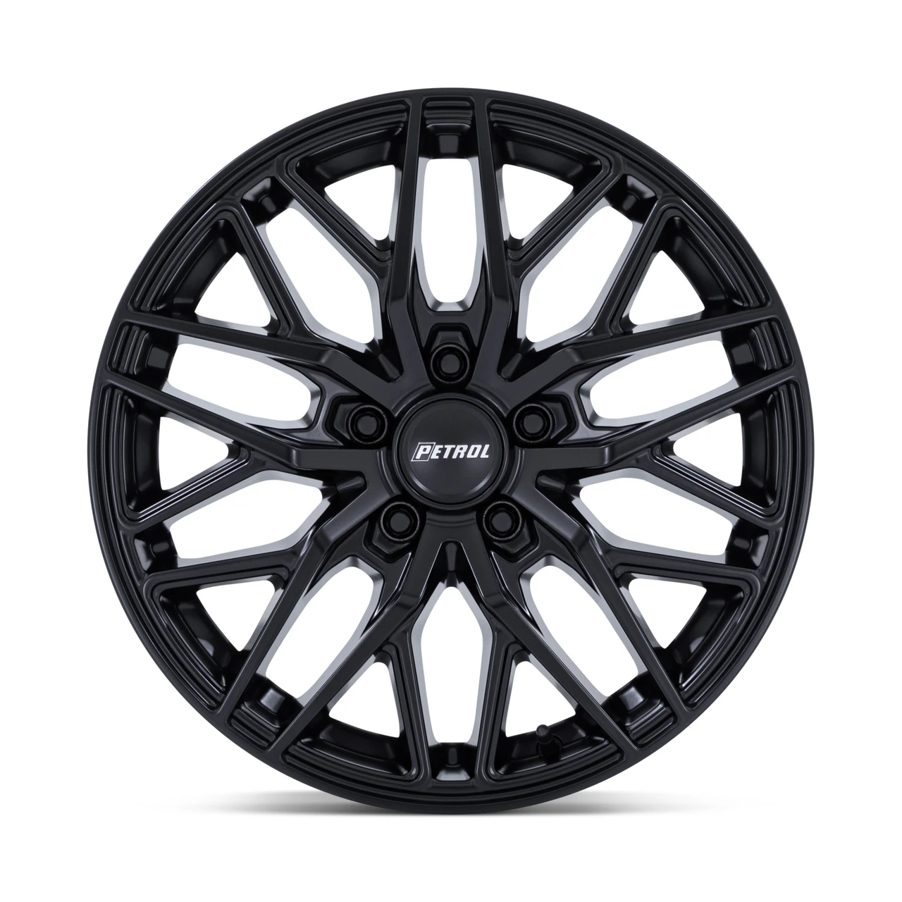Set 4 18" Petrol PE004 P3E 18x8 5x110 40mm Matte Black Sedan Coupe SUV Wheels