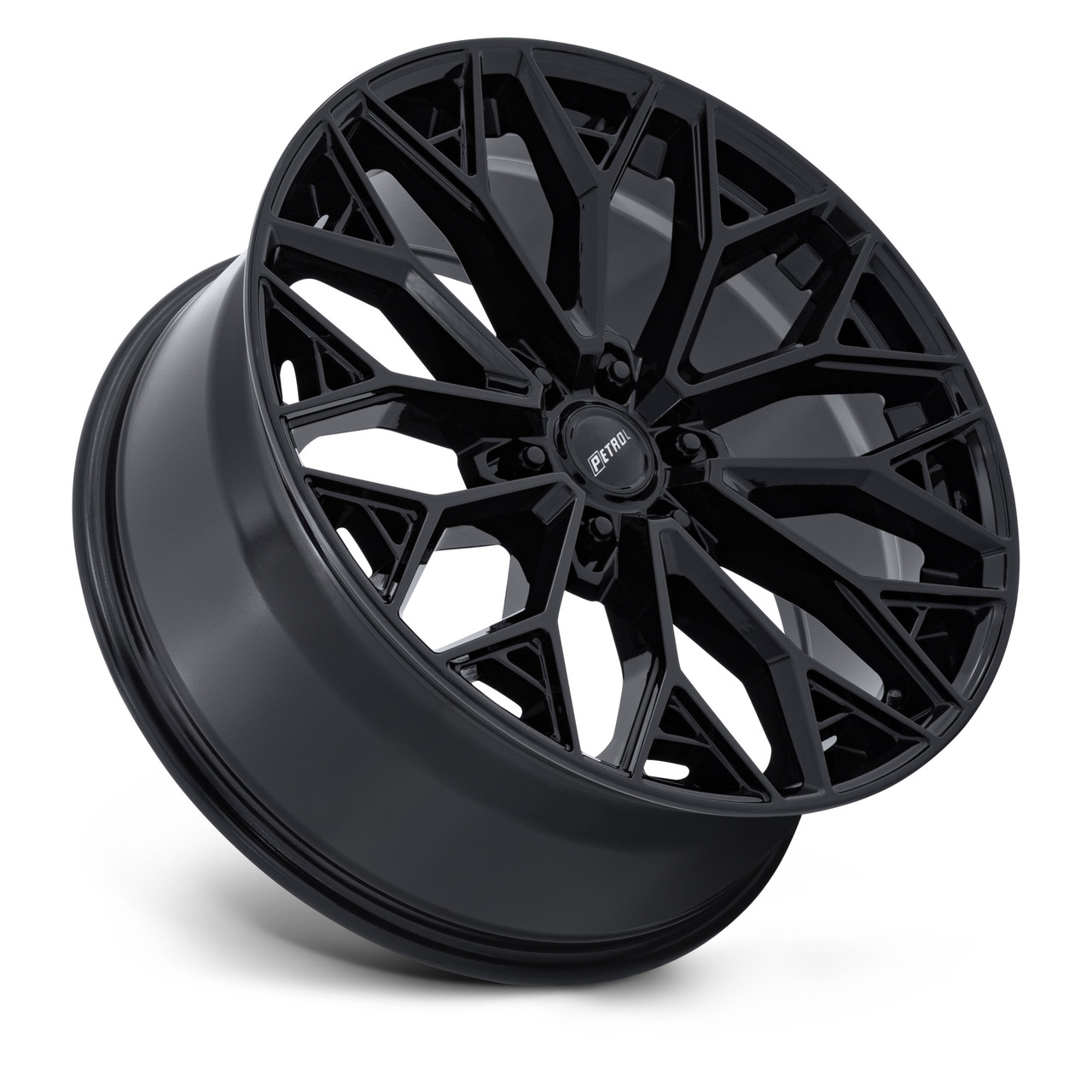 20" Petrol PE006 P5E 20x9.5 6x135 30mm Wheel Gloss Black Truck SUV Rim