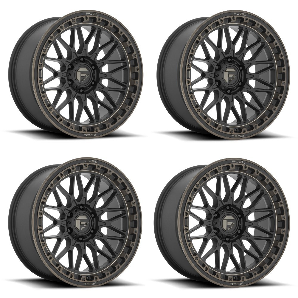 Set 4 Fuel D759 Trigger 20x9 6x135 Matte Black Dark Tint Wheels 20" 1mm Rims