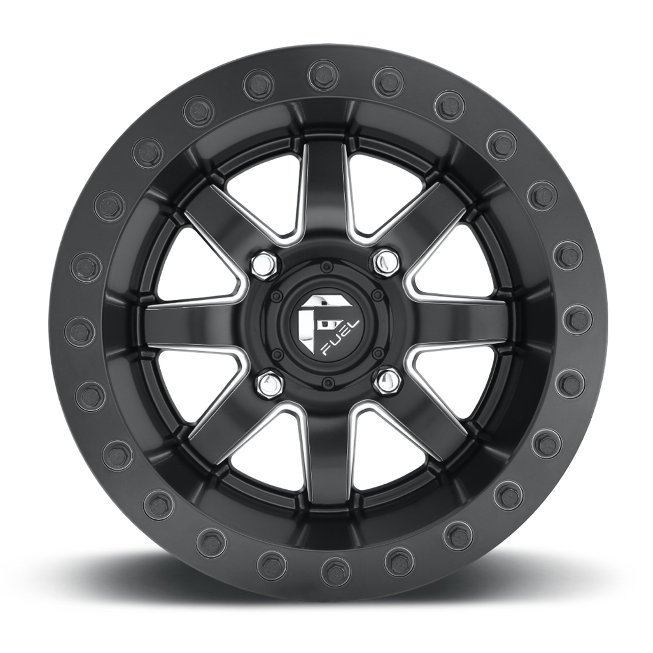 Set 4 Fuel UTV D928 Maverick Beadlock 15x8 4x137 Matte Black Wheels 15" 0mm Rims