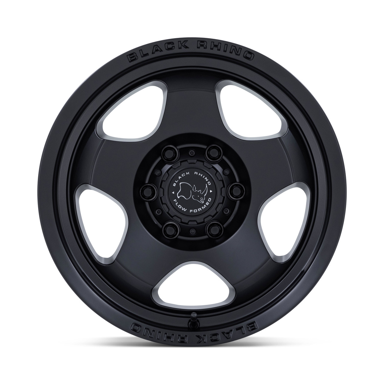 Set 4 17" Black Rhino Hard Alloys BR031 Sol 17x8 6x5.5 20mm Matte Black Wheels