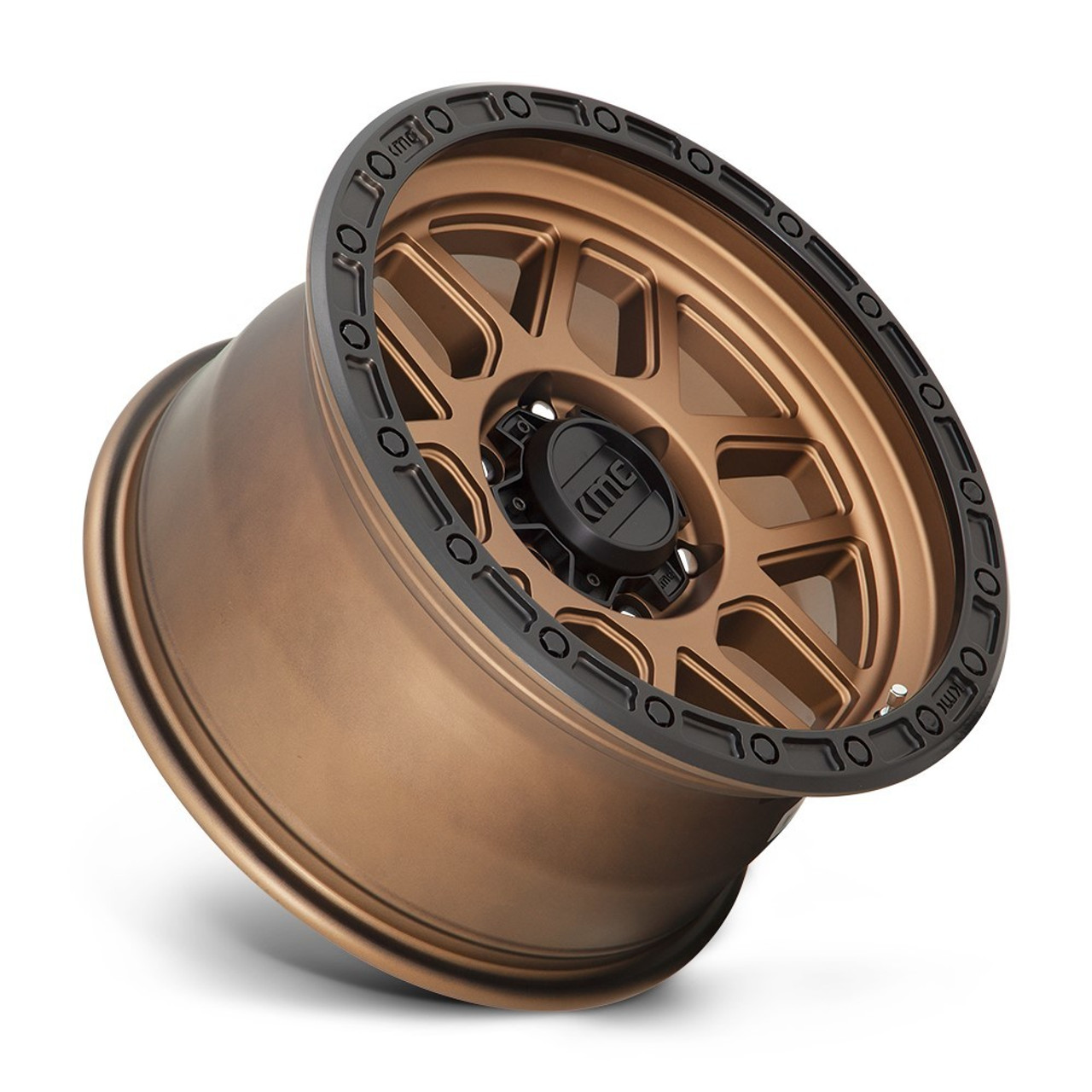 Set 4 KMC KM544 Mesa 20x9 5x5 Matte Bronze With Black Lip Wheels 20" 18mm Rims