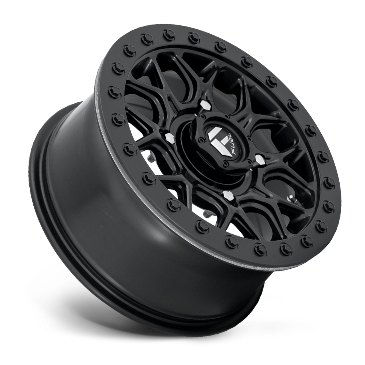 Set 4 Fuel UTV D916 Tech Beadlock 15x7 4x137 Matte Black Wheels 15" 38mm Rims