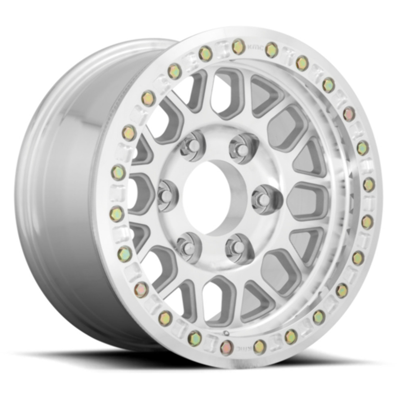 Set 4 KMC KM234 Grenade Desert Beadlock 17x8.5 6x135 Machined Wheels 17" 0mm