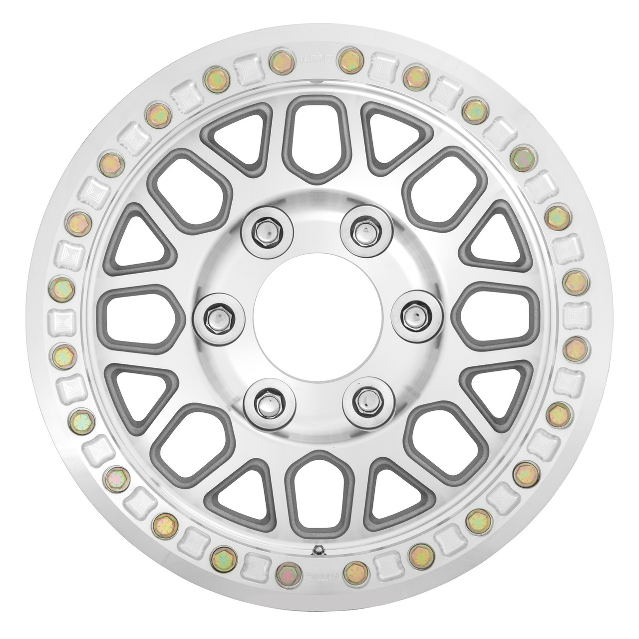 Set 4 KMC KM234 Grenade Desert Beadlock 17x8.5 6x135 Machined Wheels 17" 0mm