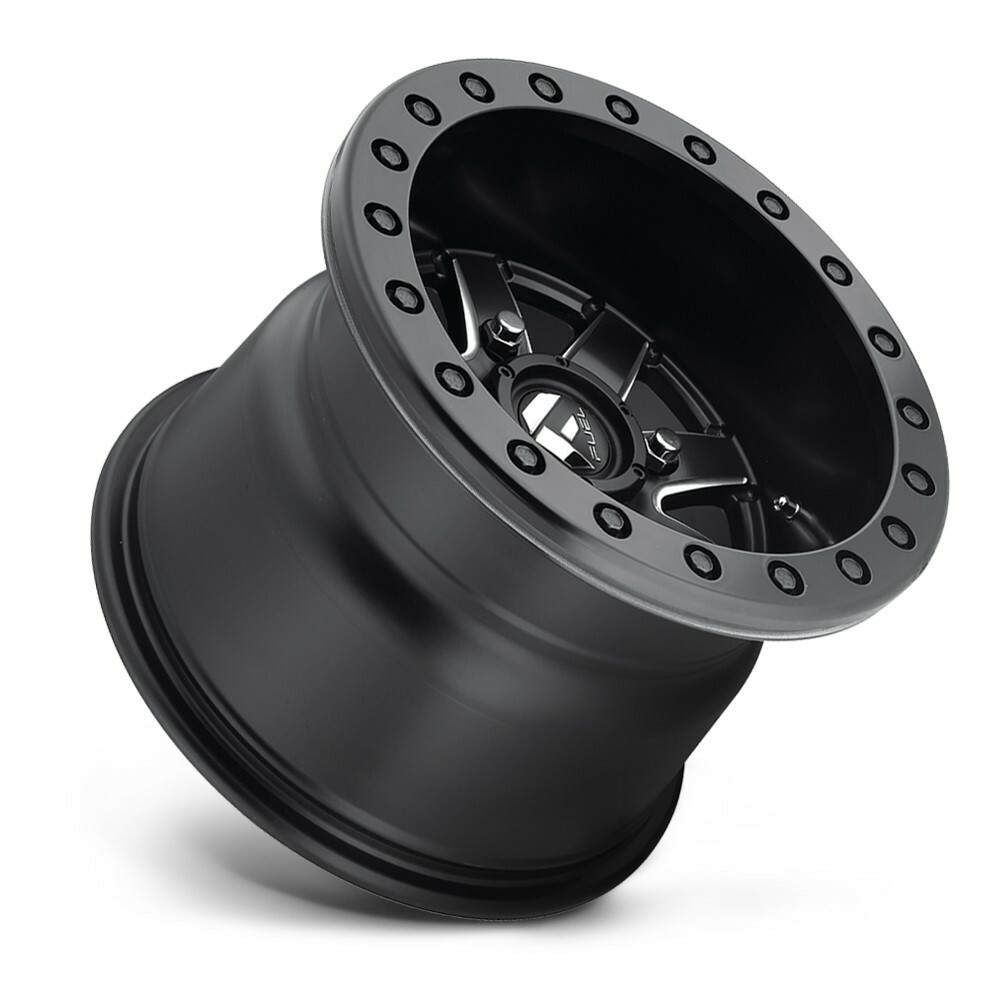 Set 4 Fuel UTV D938 Maverick Beadlock 18x7 4x156 Black Milled Wheels 18" 38mm