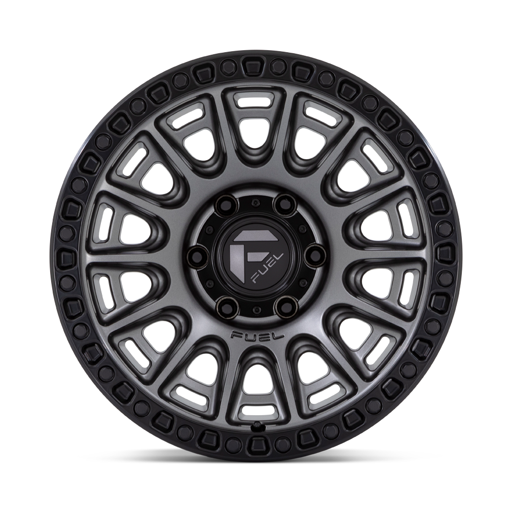Set 4 20" Fuel D835 Cycle 20x9 6x135 1mm Wheels Gunmetal Black Ring Truck Rim