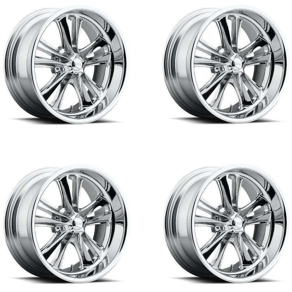 Set 4 18" Foose F097 Knuckle 18x8 5x4.75 Chrome Plated Wheels 1mm Rims