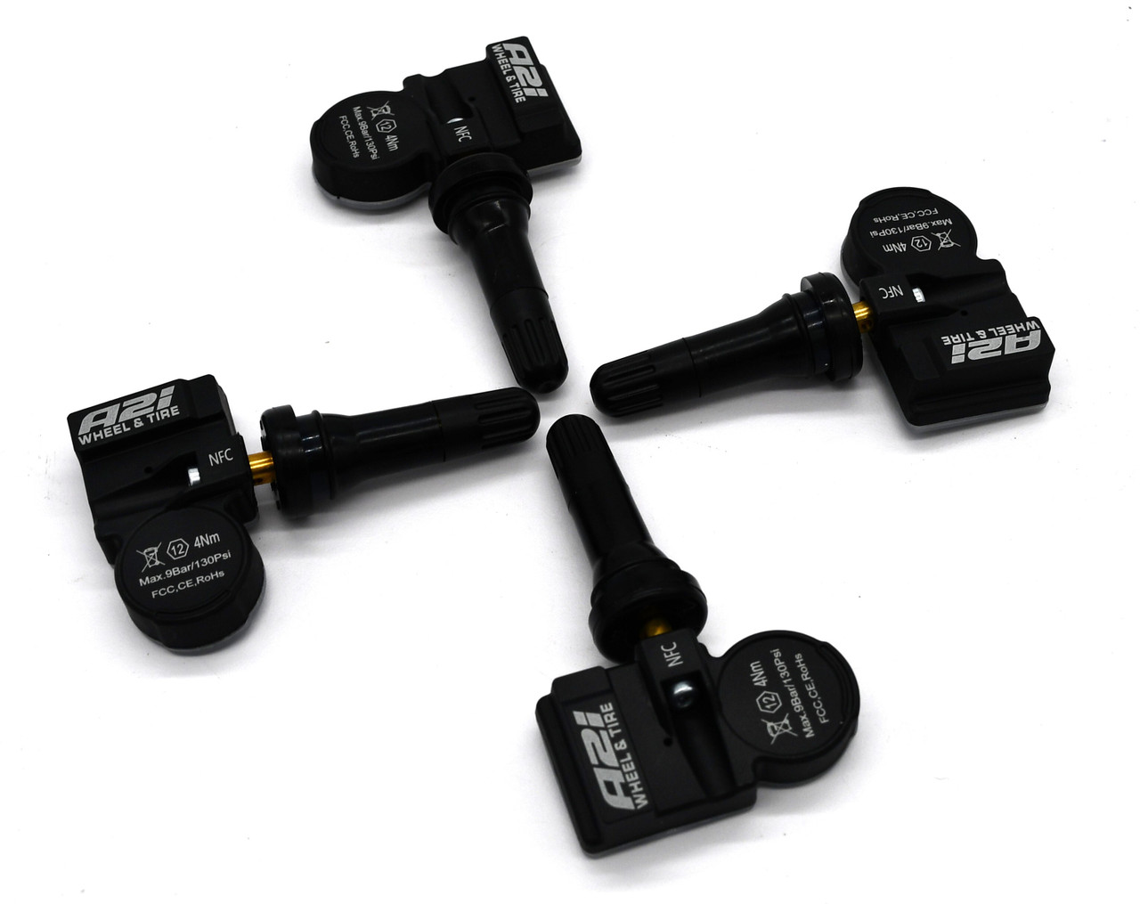 4 TPMS Fit 07/2016-12/2023 Audi A5 Tire Sensors Replacement Rubber Stem 433 MHz