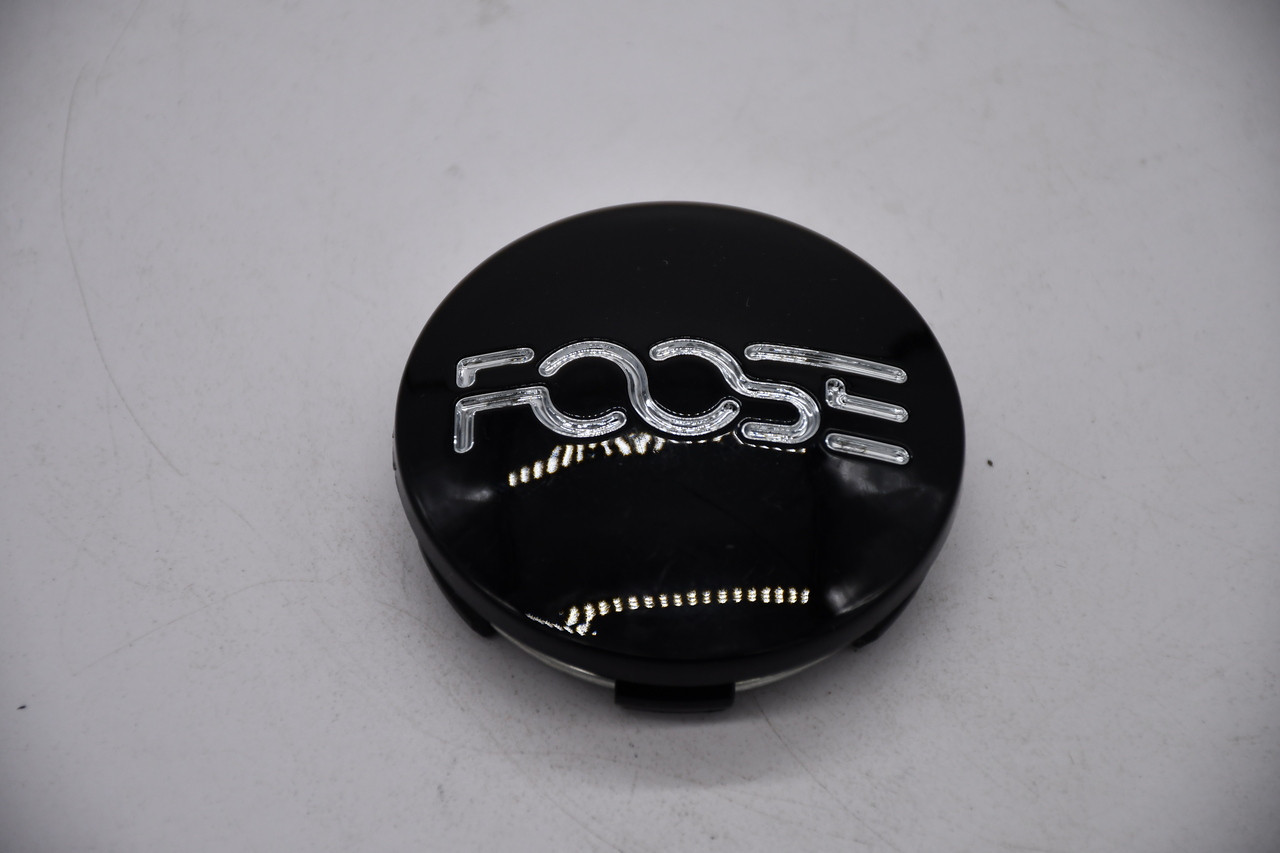 Foose 1001-13B Gloss Black Wheel Center Cap 2.375 Inch Snap In