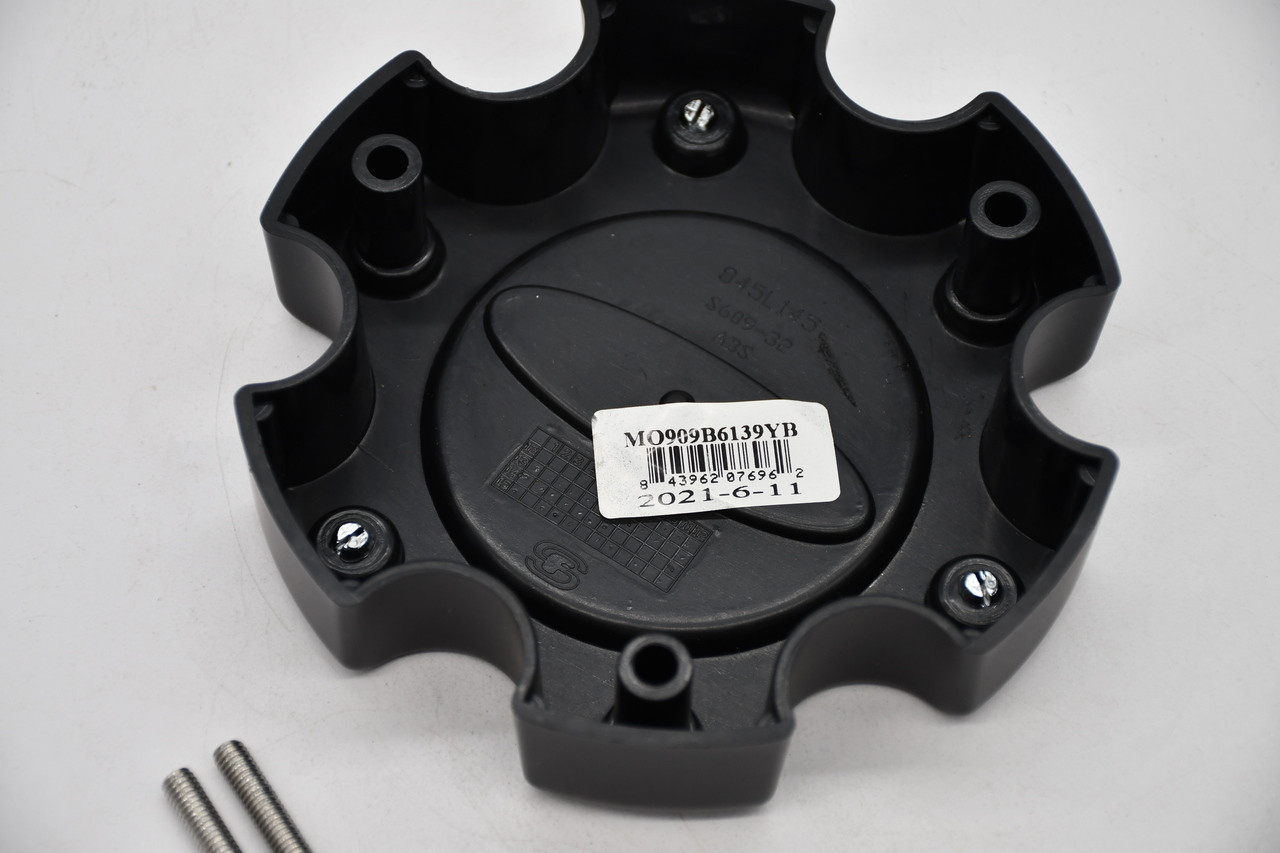 Moto Metal MO959 6-Lug MO909B6139YB Satin Black Replacement Wheel Center Cap