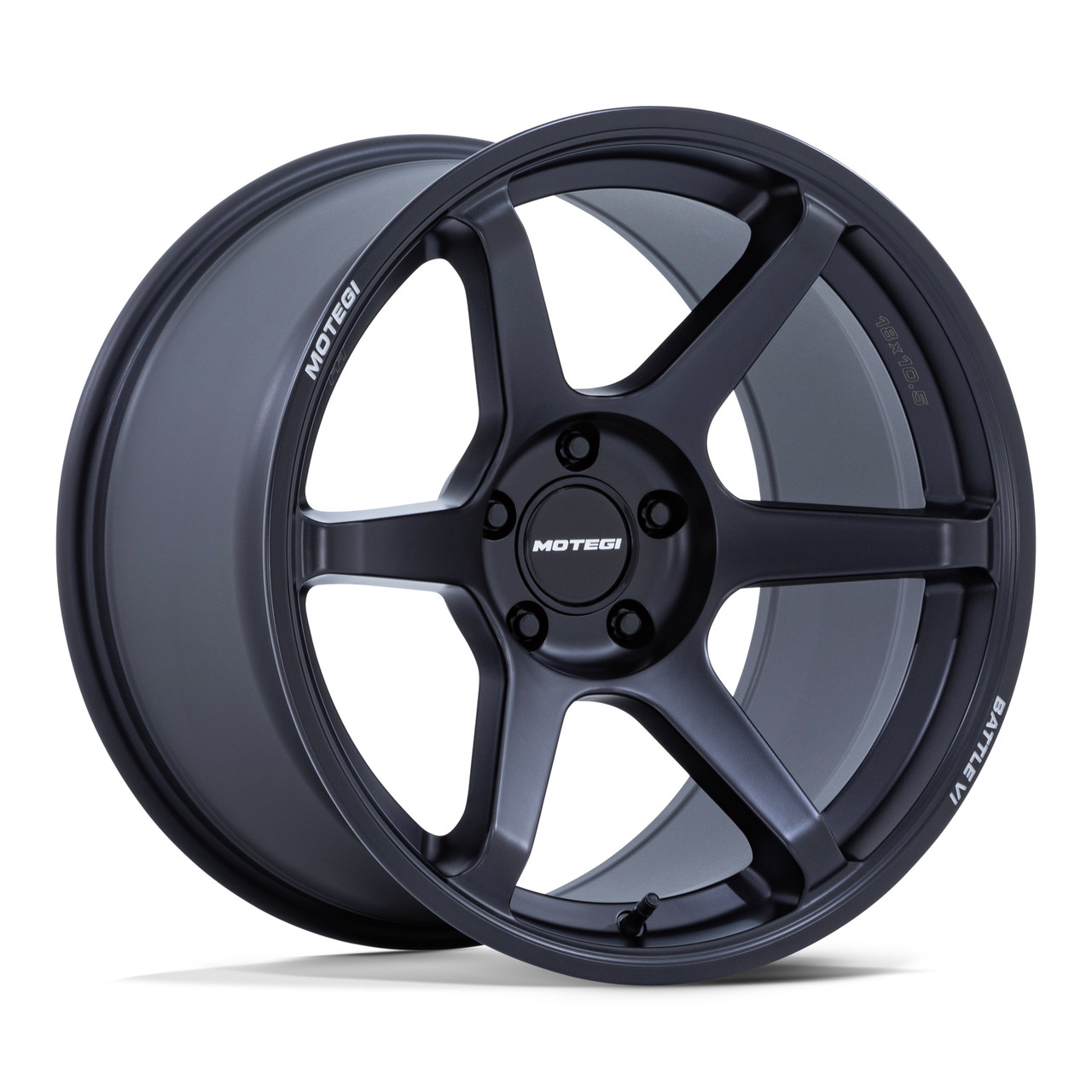 18" Motegi MR160 Battle VI 18x8.5 5x4.5 35mm Matte Blackbird Metallic Racing Rim Car Sedan Coupe SUV Wheel