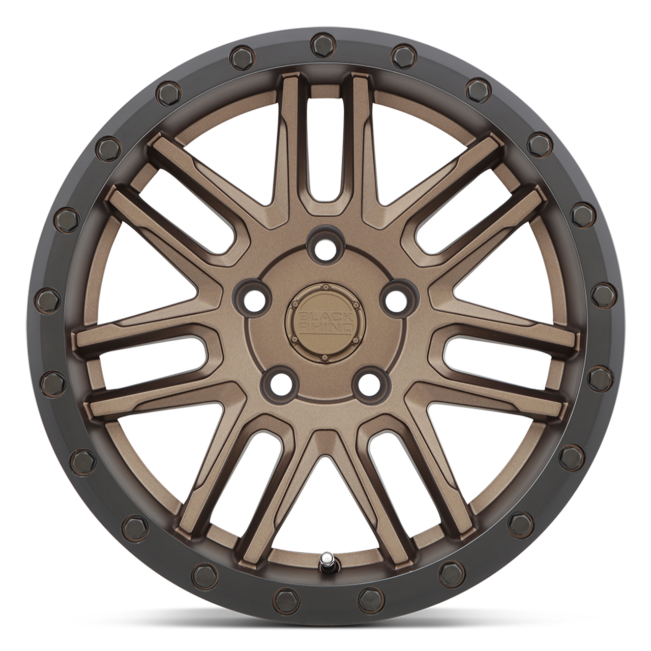 Black Rhino Arches 17x8 5x112 Bronze W/ Black Ring Wheel 17" 30mm Rim