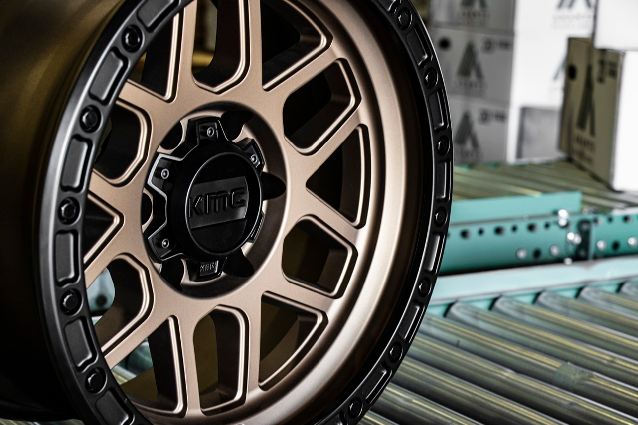 Set 4 KMC KM544 Mesa 18x9 8x170 Matte Bronze With Black Lip Wheels 18" 18mm Rims