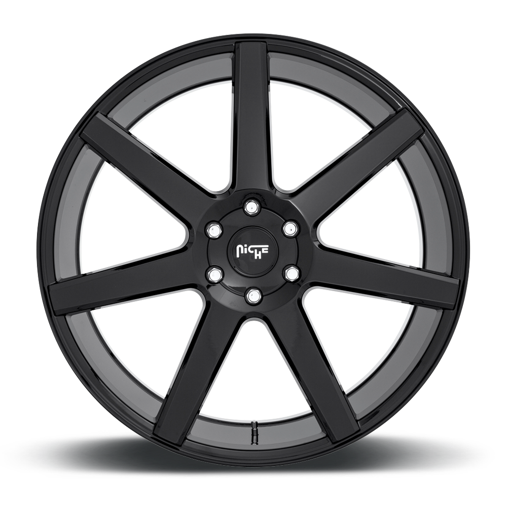 Set 4 Niche M230 Future 22x9.5 6x135 Gloss Black Wheels 22" 30mm Rims For Ford