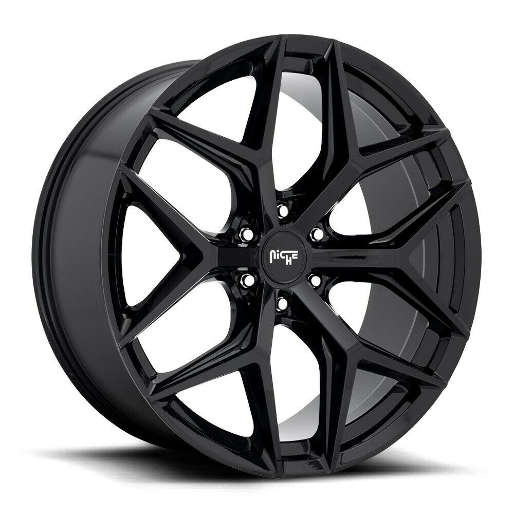 Set 4 20" Niche M231 Vice Suv 20x9 6x4.5 Gloss Black Wheels 30mm Rims