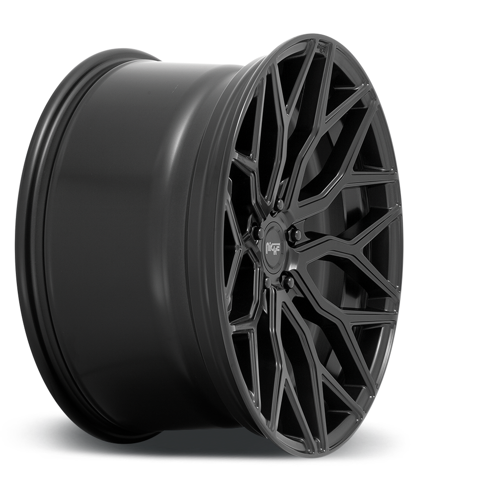 Set 4 22" Niche M261 Mazzanti 22x10 5x120 30mm Matte Black Wheels Luxury Rims