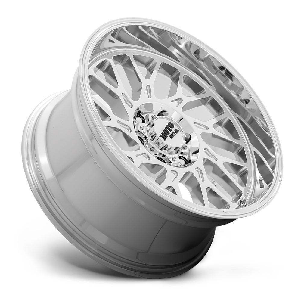 Set 4 Moto Metal MO805 20x10 5x5 Chrome Wheels 20" -18mm For Jeep Truck Rims