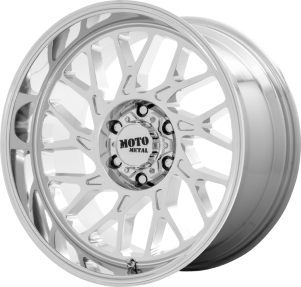 Set 4 Moto Metal MO805 20x10 5x5 Chrome Wheels 20" -18mm For Jeep Truck Rims