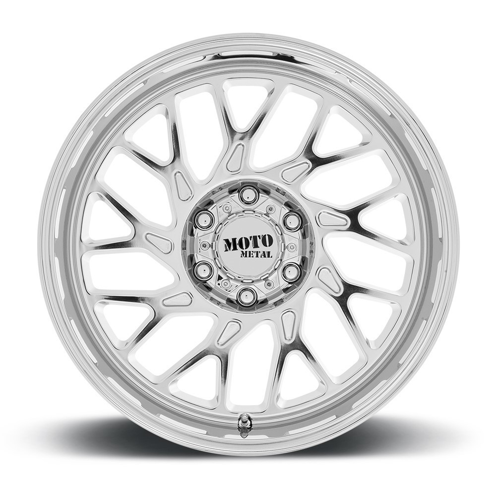 Set 4 Moto Metal MO805 20x10 5x5 Chrome Wheels 20" -18mm For Jeep Truck Rims