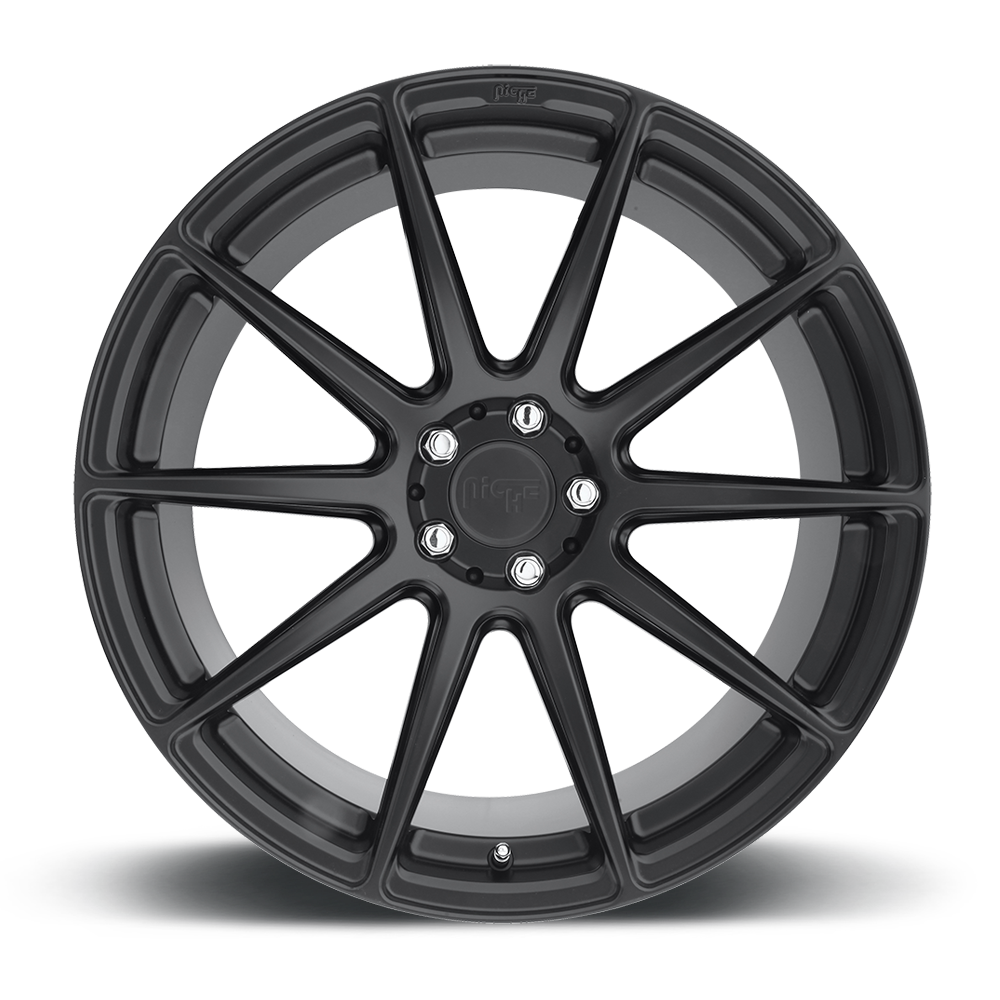 Set 4 Niche M147 Essen 20x10 5x120 Matte Black Wheels 20" 40mm Rims