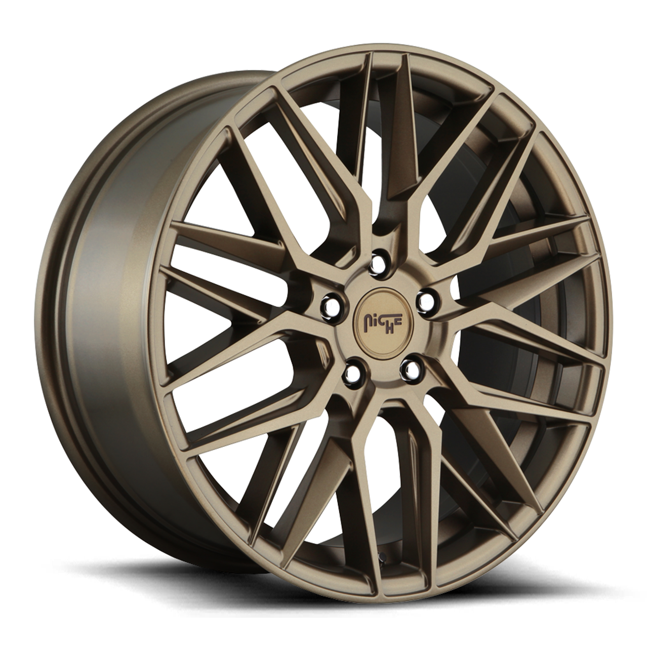 Set 4 Niche M191 Gamma 20x10.5 5x112 Matte Bronze Wheels 20" 27mm Rims