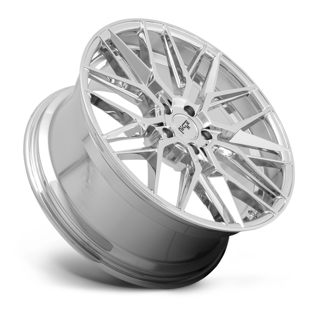 Set 4 Niche M249 Gamma 18x8 5x120 Chrome Wheels 18" 40mm Rims