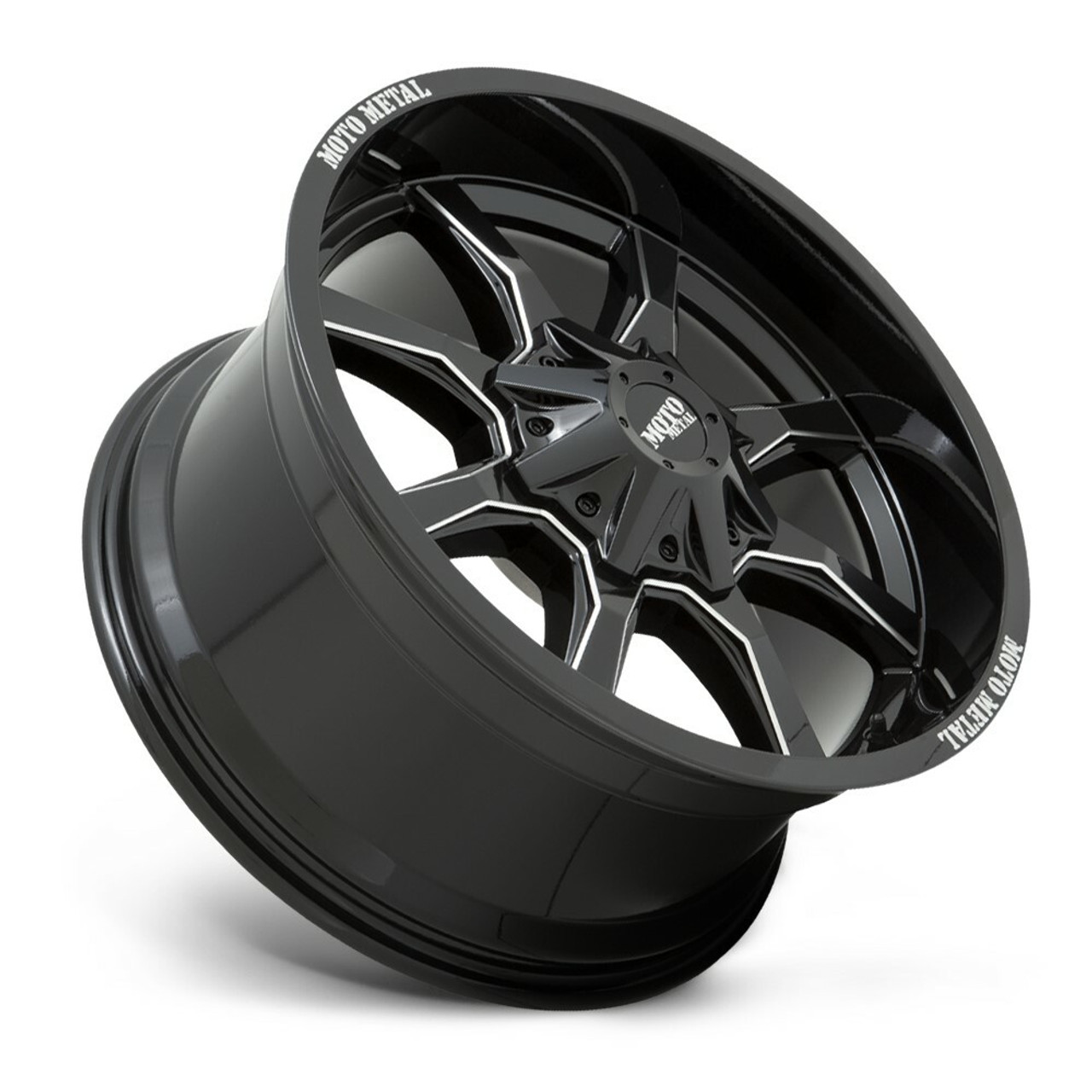 Set 4 20" Moto Metal MO970 20x9 Black With Milled Lip 6x135 6x5.5 Wheels 18mm