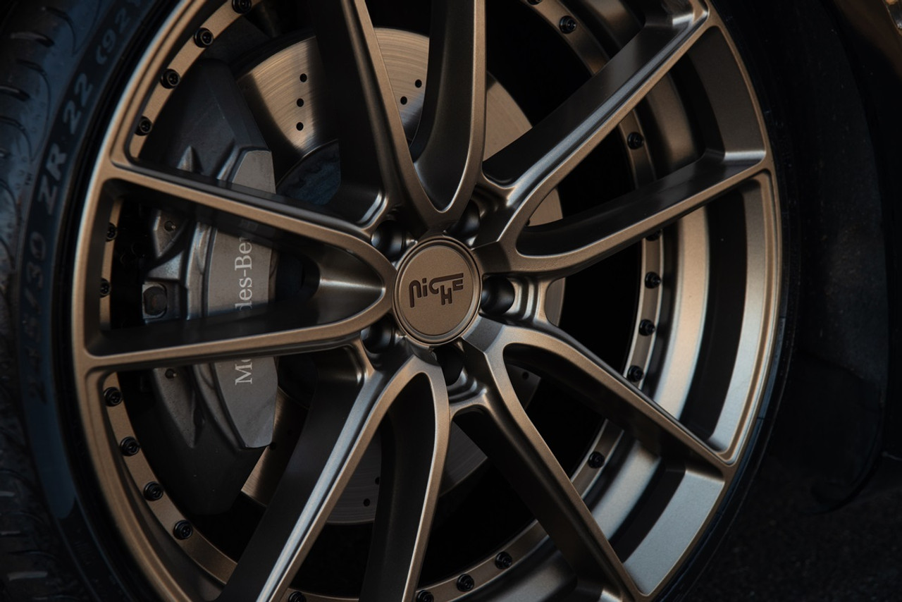 Set 4 18" Niche M222 DFS 18x8 5x112 42mm Wheels Matte Bronze Rims