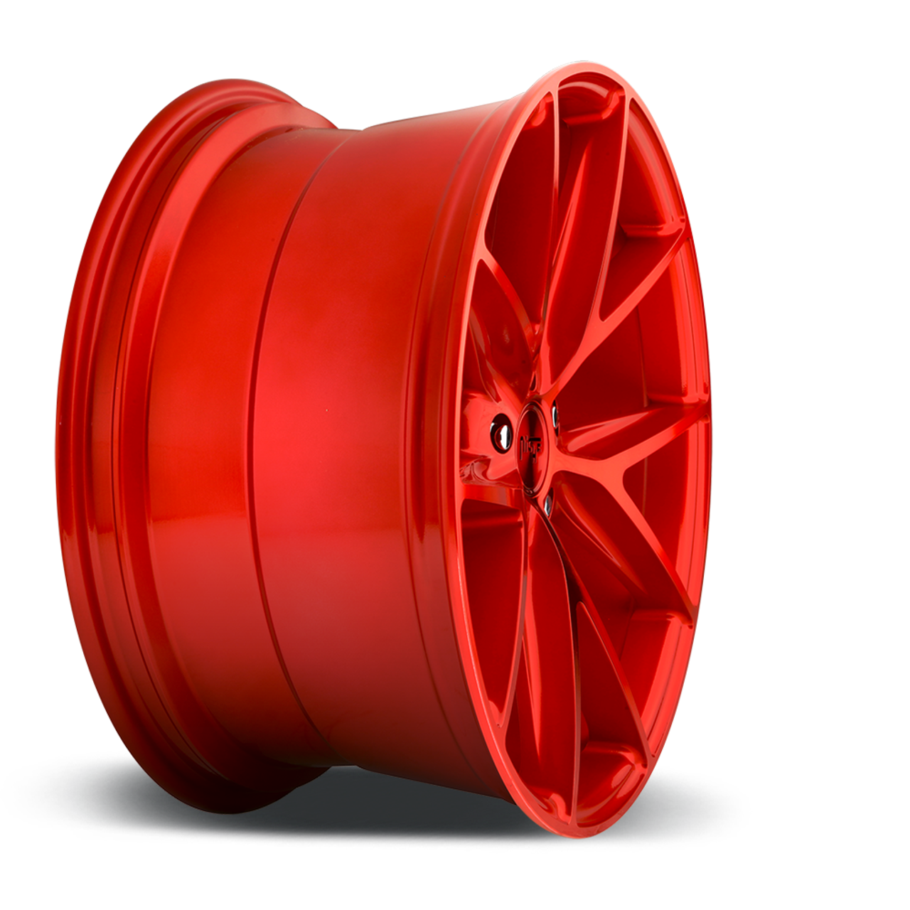Set 4 Niche M186 Misano 20x10 5x120 Candy Red Wheels 20" 40mm Rims