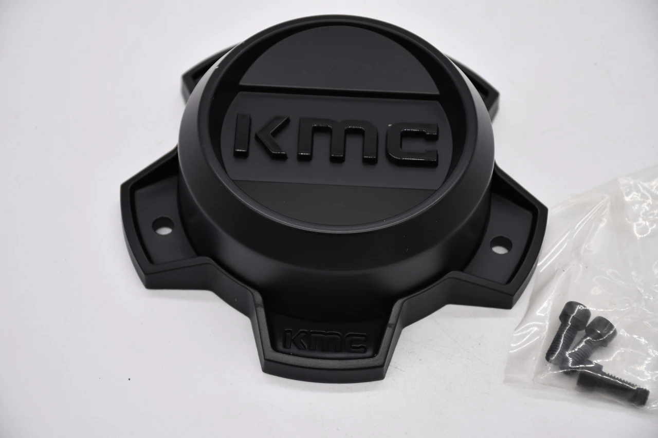 KMC KM542 Impact satin black bolt-on replacement wheel center cap