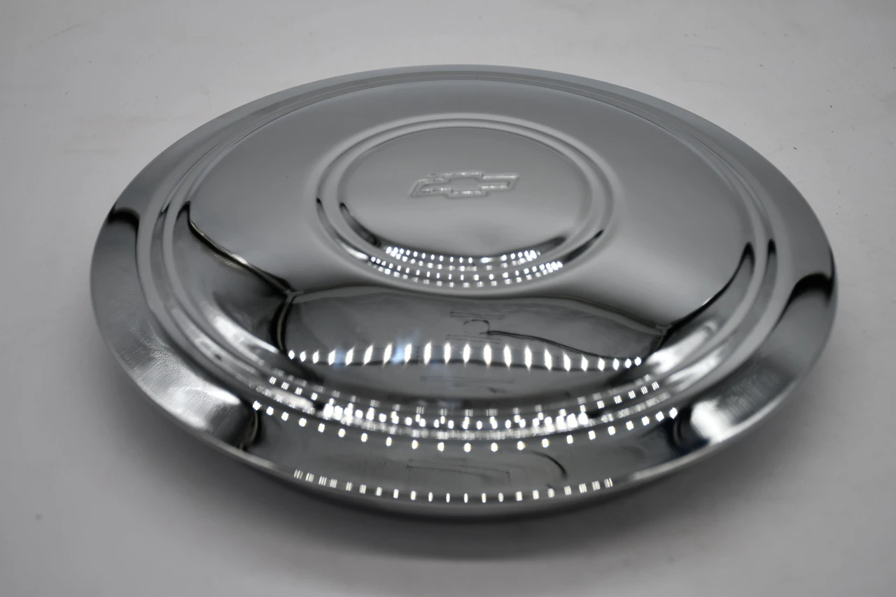 GM Restoration Parts Chrome Wheel Center Cap Hub Cap 1000C 8.25" Rally Wheel 7" Snap In Does not fit Vision Rally wheels