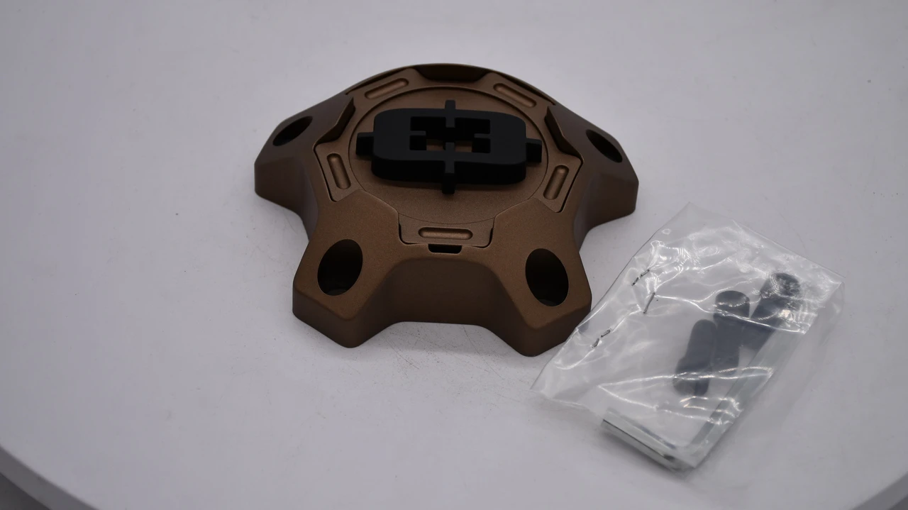 Vision 405 Korupt long bronze wheel hub cap C405BZ-5VL front view