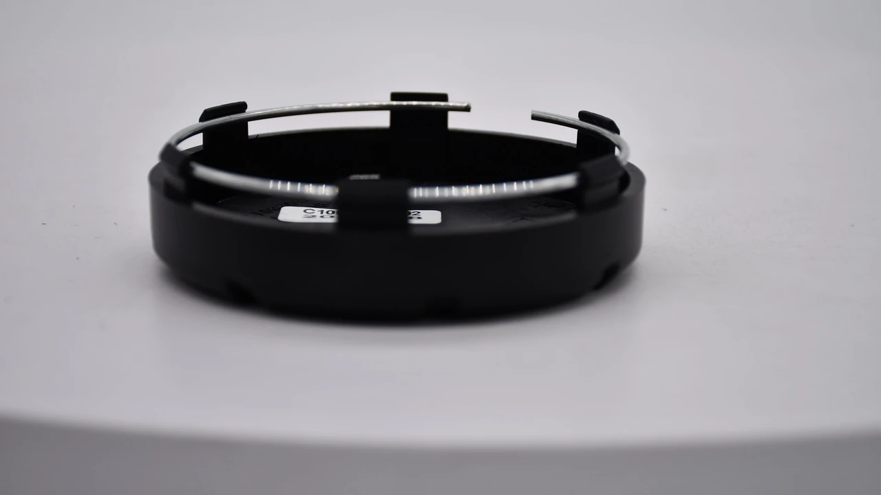 Side profile of Mayhem C108303MB02 matte black replacement center cap