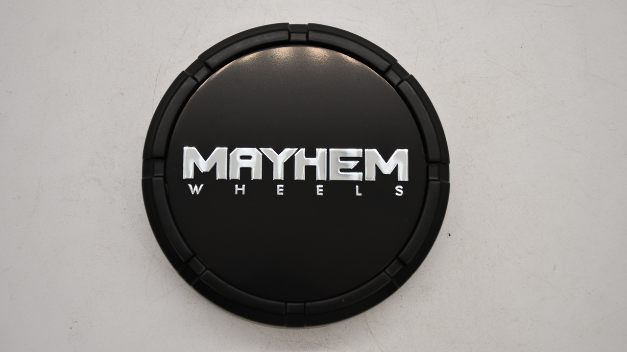 Mayhem C108303MB03 4 inch matte black wheel center cap front view