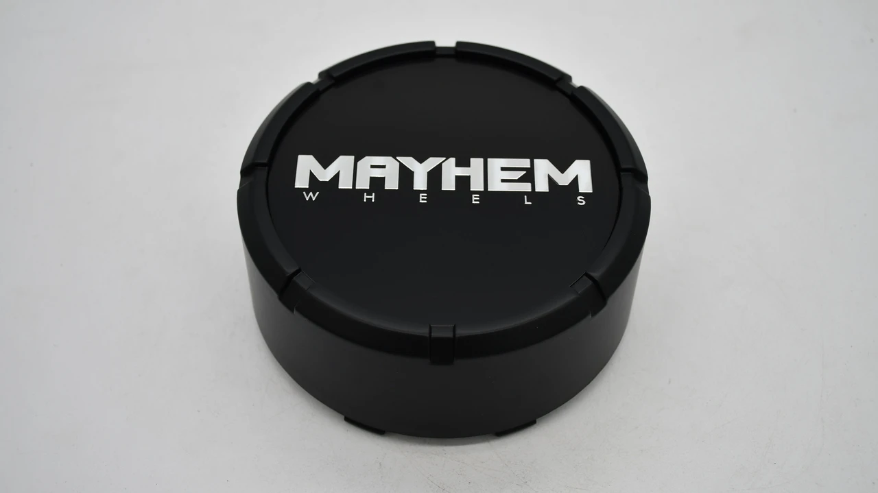 Mayhem C108303MB04 5.25 inch matte black wheel center cap front view
