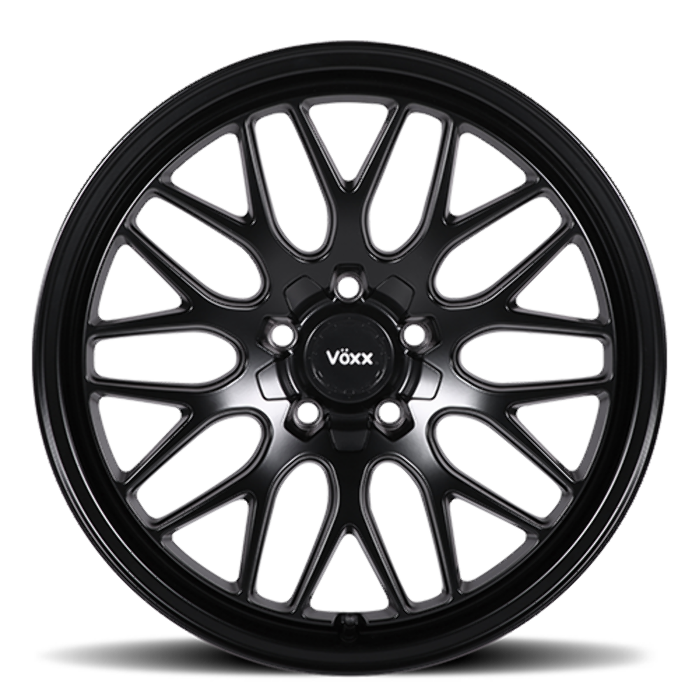 Set 4 17" Voxx Nogara Matte Black 17x7.5 Wheels 5x110 5x115 40mm Rims