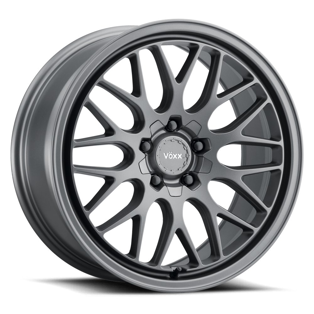 Set 4 17" Voxx Nogara Carbon Grey 17x7.5 Wheels 5x112 5x120 40mm Rims