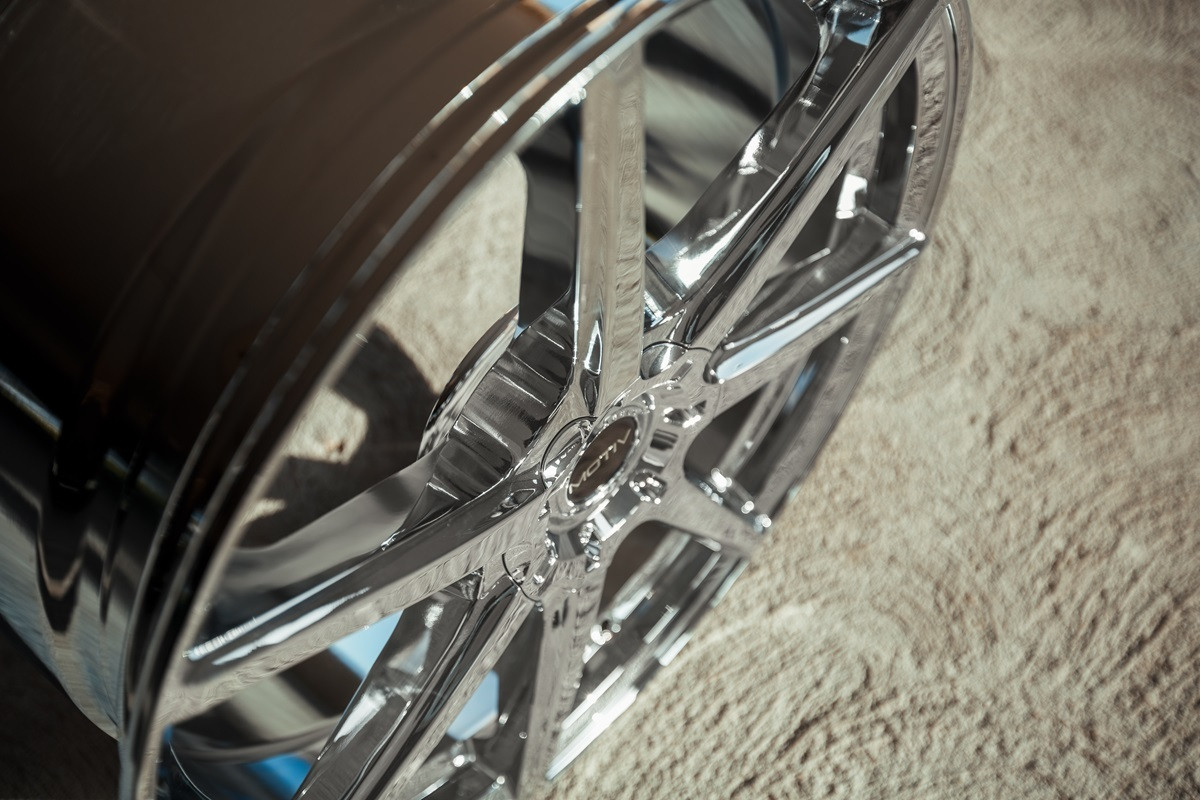 22" Motiv 432C Rigor 22x9 Chrome Wheel 5x112 5x4.50 +40mm Rim