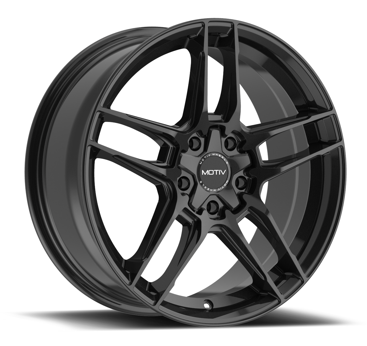 Set 4 19" Motiv 434B Matic Gloss Black 19x8.5 Wheels 5x112 5x4.5 40mm Rims