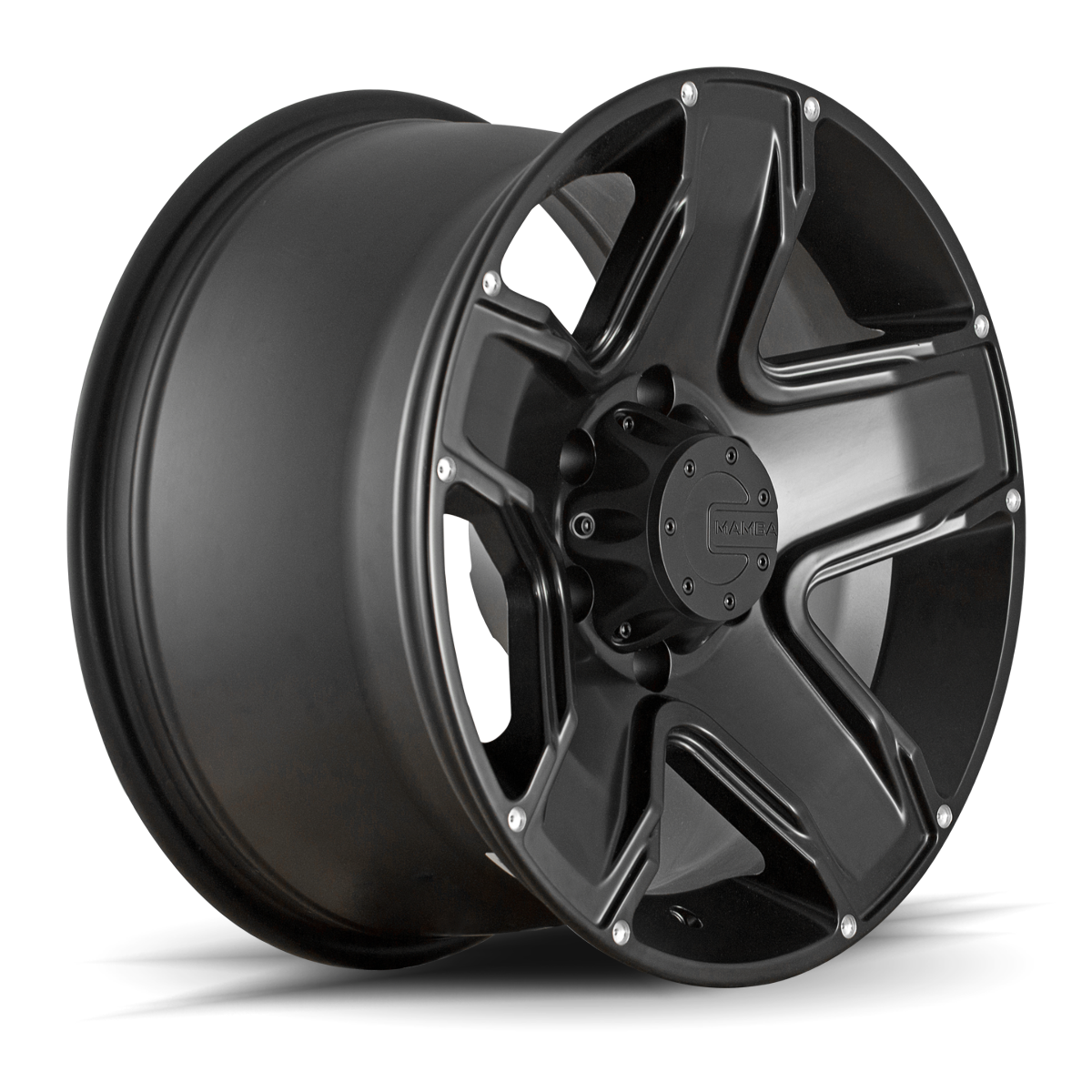 Set 4 16" Mamba 585B M13  16x8 Wheels 5x4.50 +13mm