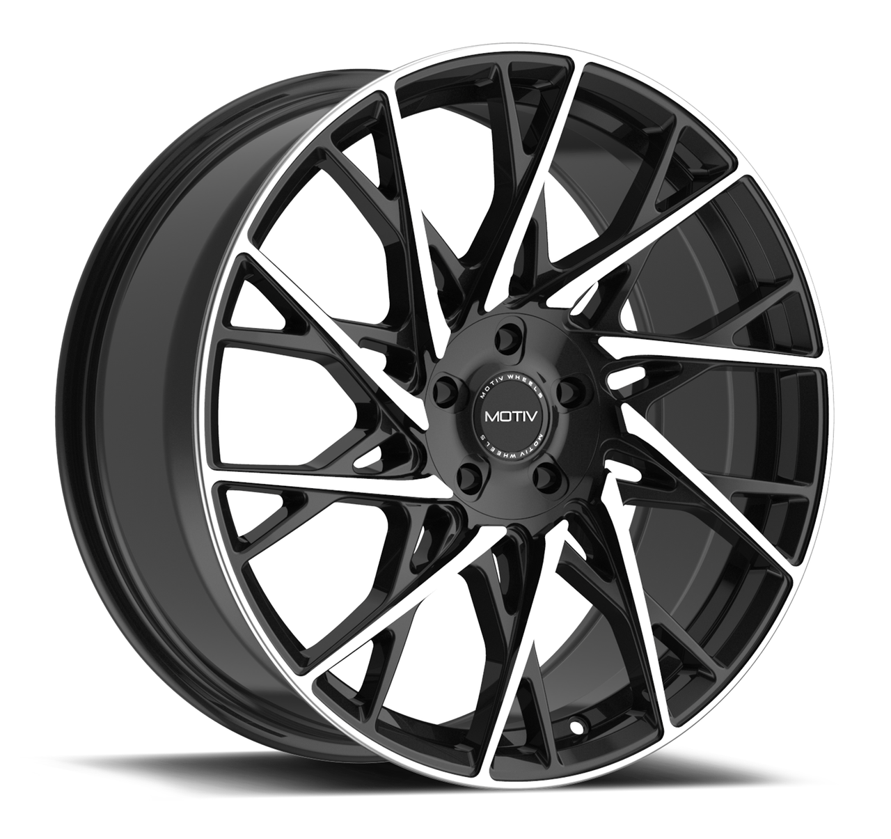 Set 4 20" Motiv 430MB Maestro 20x8.5 Machined Black Wheels 5x112 5x4.5 40mm Rims