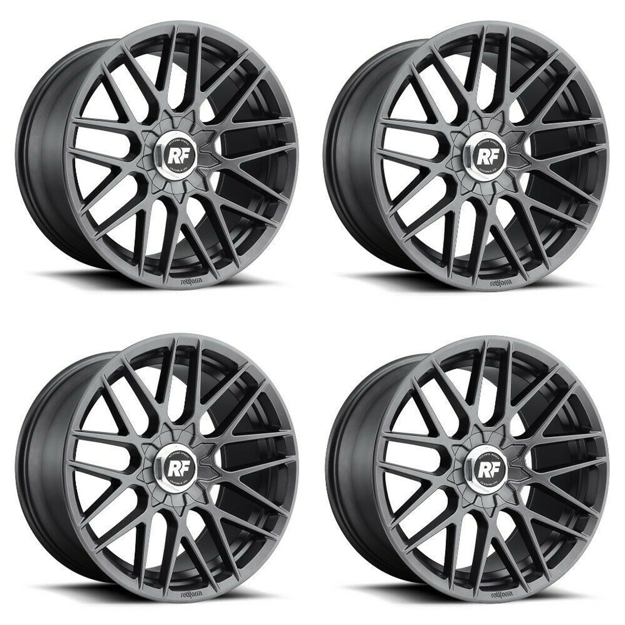 Set 4 Rotiform R141 Rse 18x8.5 5x100 5x4.5 Matte Anthracite Wheels 18" 35mm Set 4 Rotiform R141 Rse 18x8.5 5x100 5x4.5 Matte Anthracite Wheels 18" 35mm