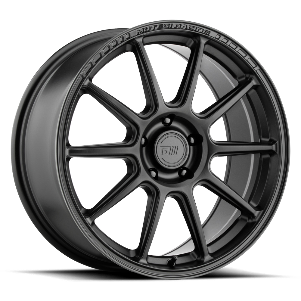 Set 4 18" Motegi MR140 SS10 18x8.5 5x112 Satin Black Wheels 45mm Rims