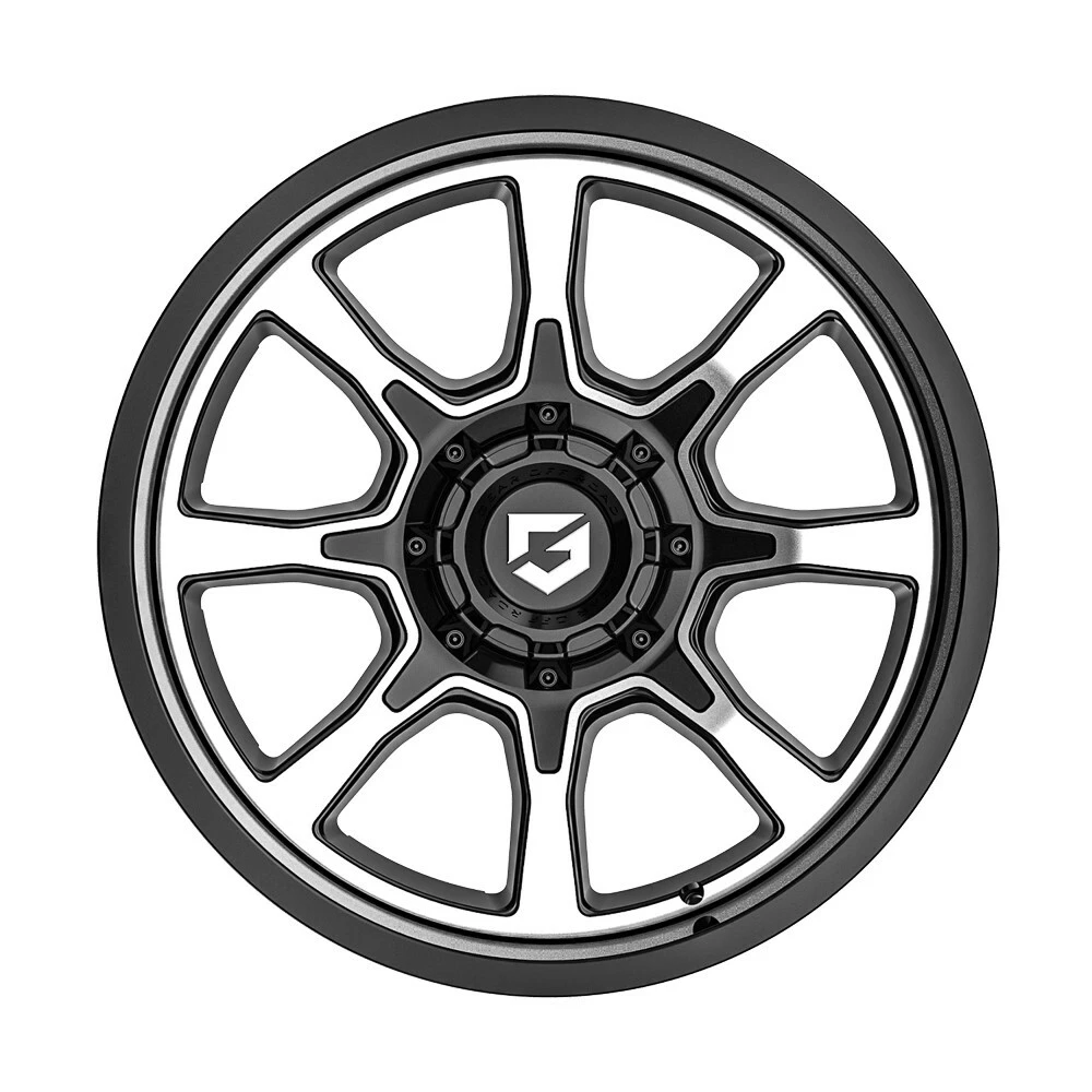 20" Gear Off Road Glock 772MB Gloss Black Milled 20x9 Wheel 6x135 6x5.5 18mm