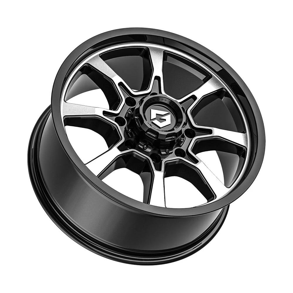 20" Gear Off Road Glock 772MB Gloss Black Milled 20x9 Wheel 6x135 6x5.5 18mm
