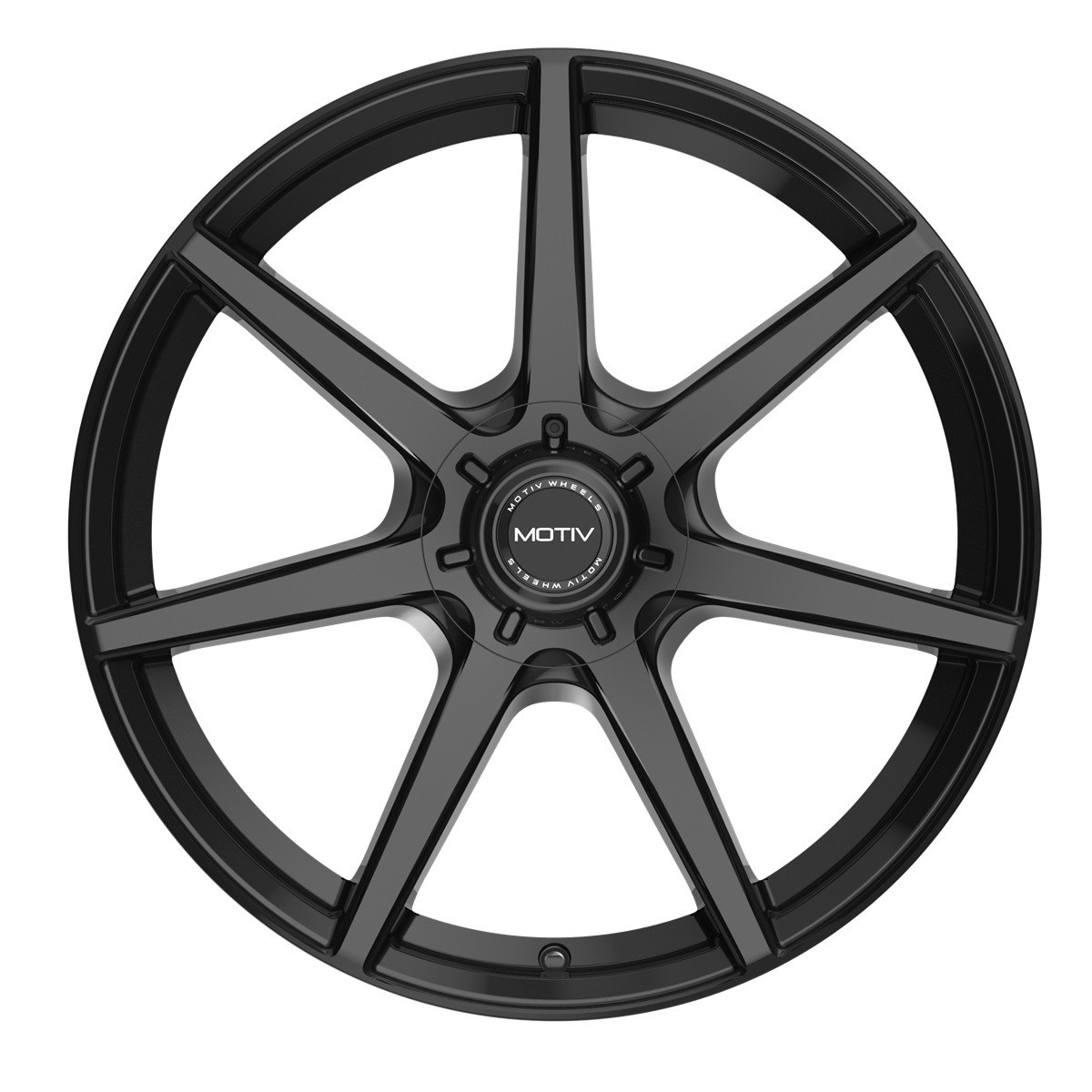 17" Motiv 432B Rigor 17x7.5 Gloss Black Wheel 5x112 5x4.5 Rim +40mm