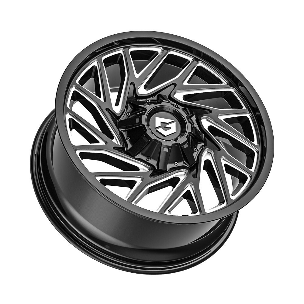 18" Gear Off Road Sequence 769BM Gloss Black Milled 18x9 Wheel 8x6.5 8x170 +18mm